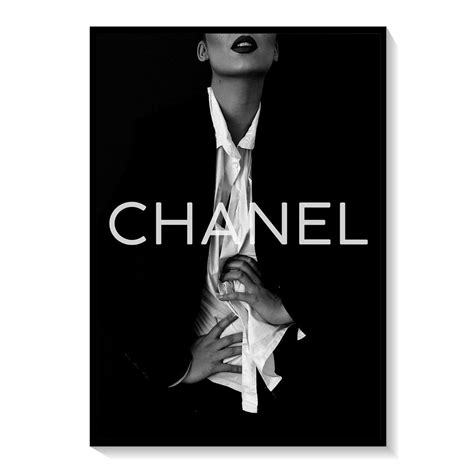 chanel framed poster